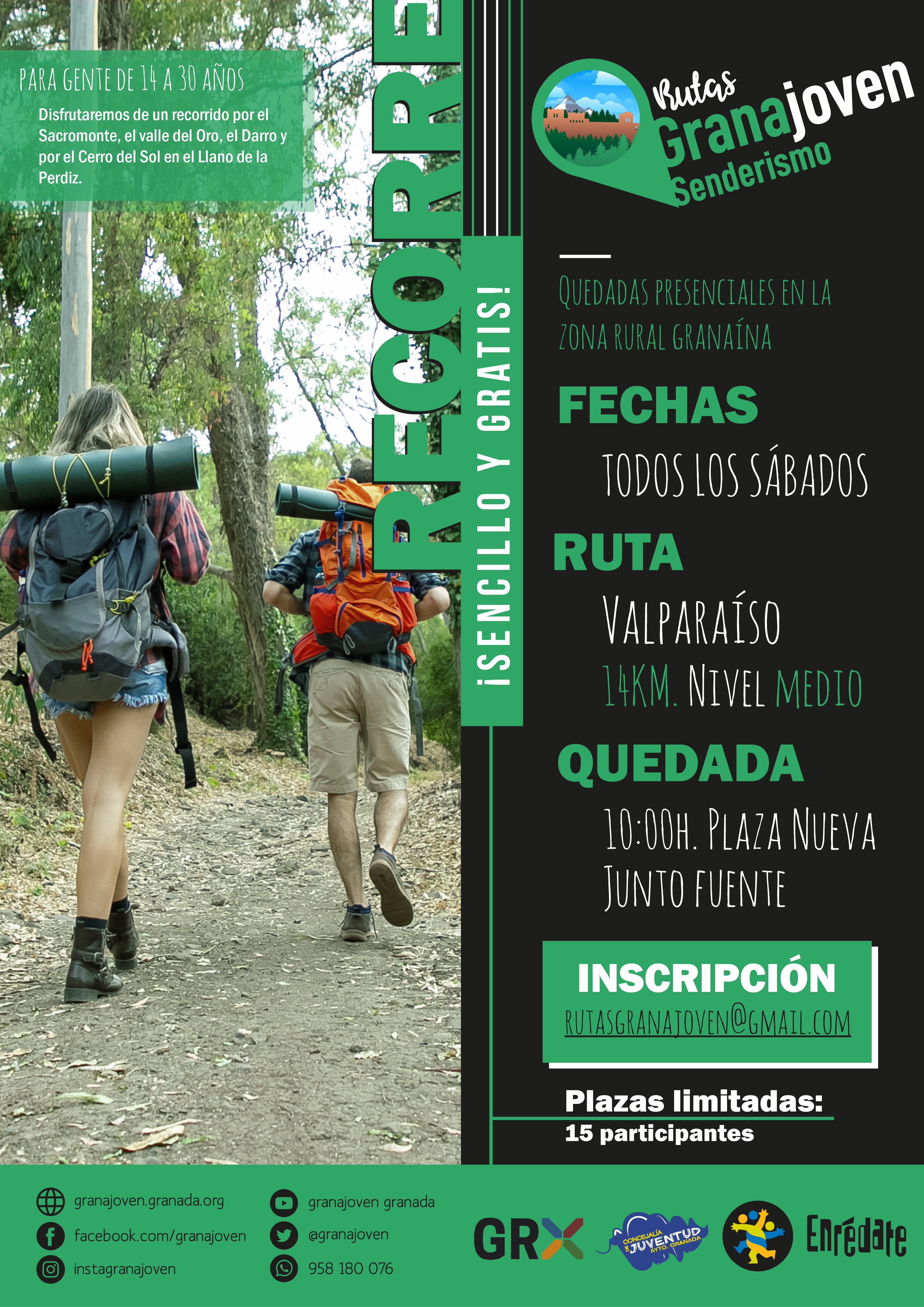 Enredate. Senderismo. Valparaiso